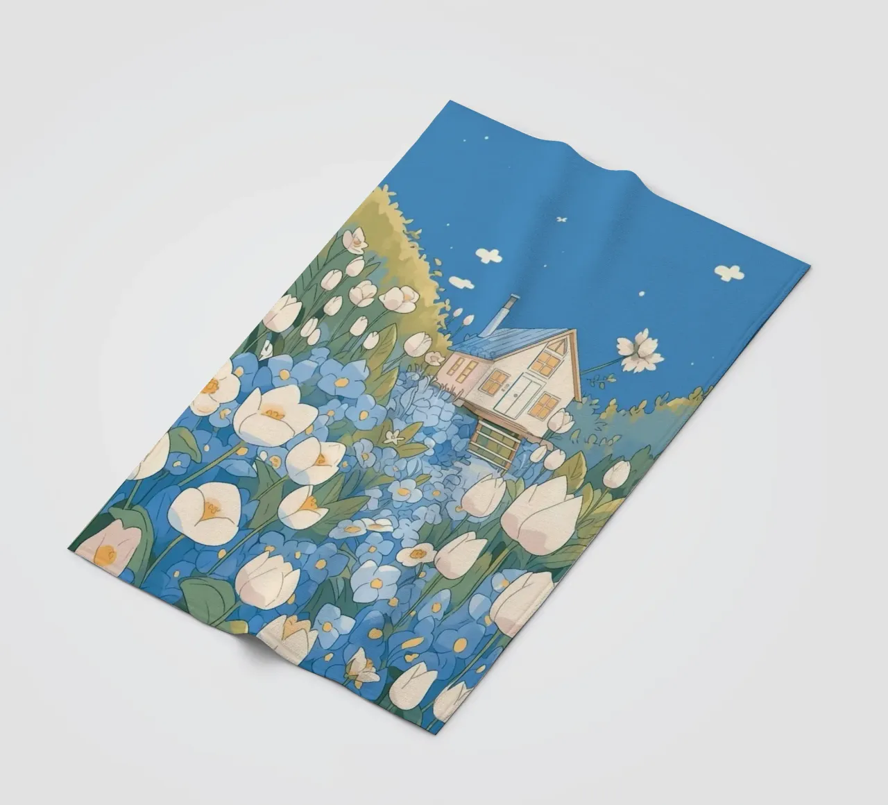 pathway flowerbeds fleecedeken van prindy