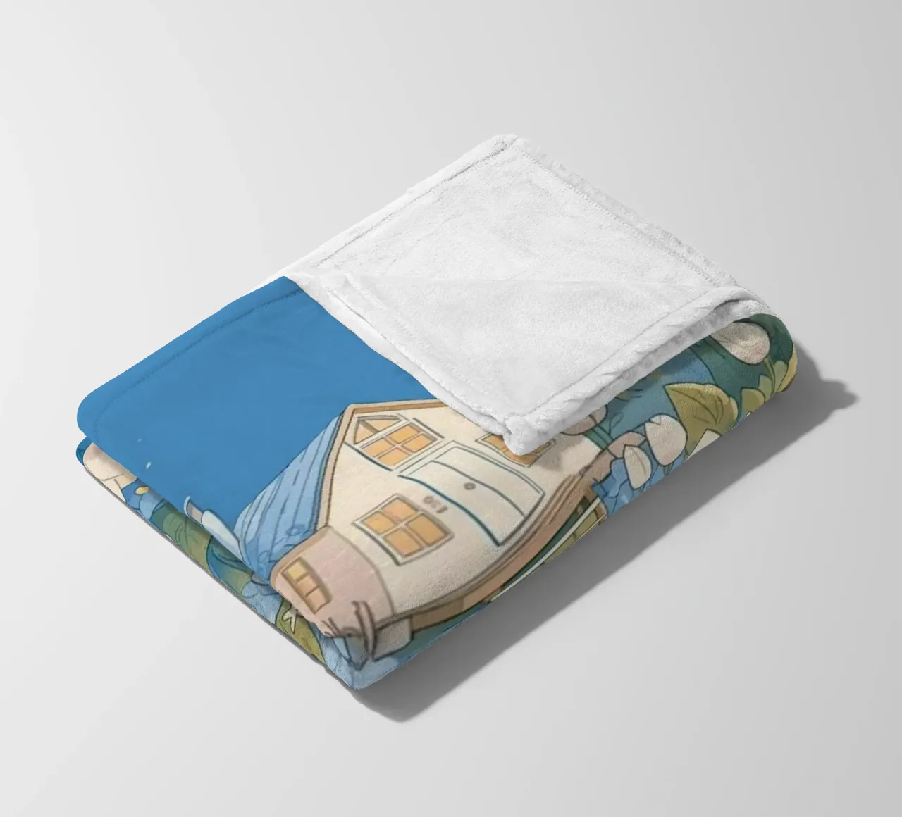 pathway flowerbeds fleece blanket by prindy