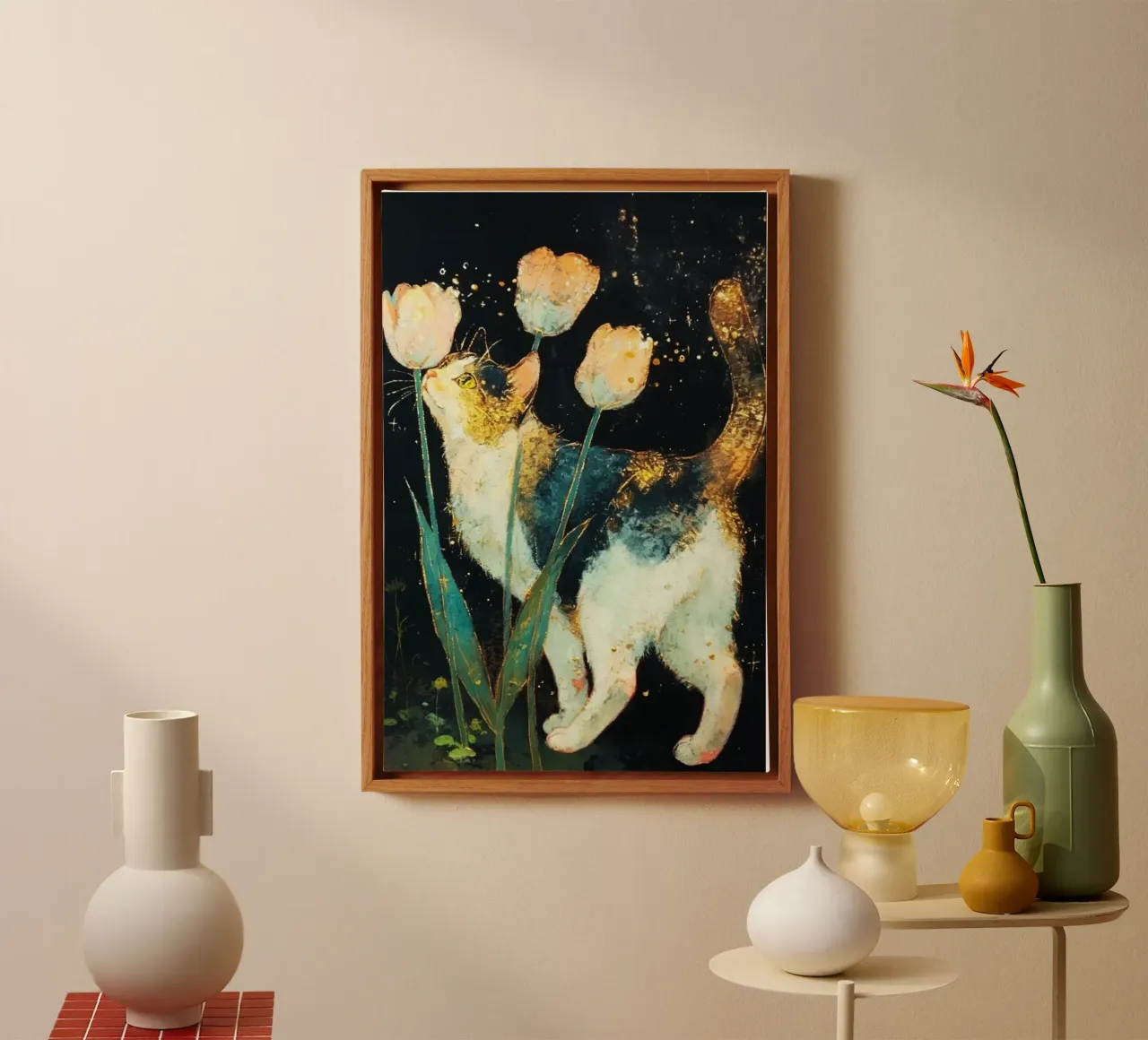 night feline canvas by Histrol