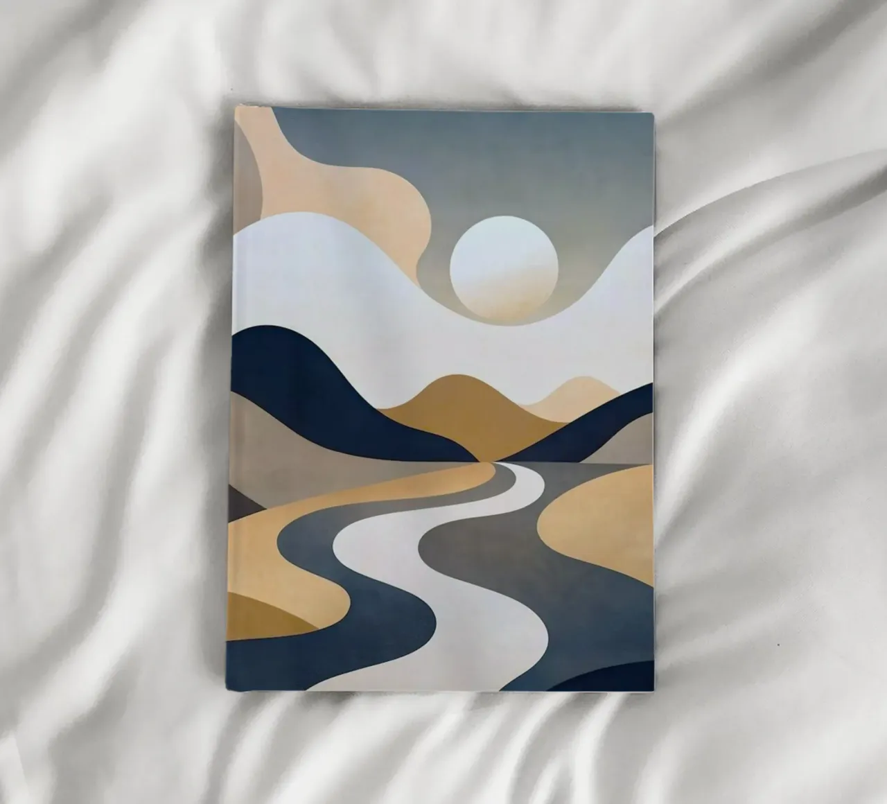 abstract curved shapes notebook by prindy