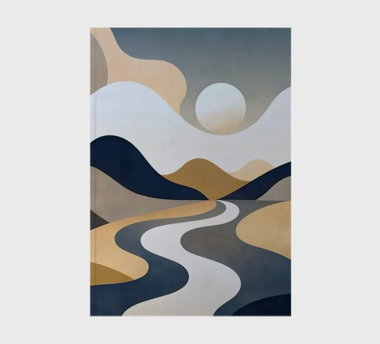 abstract curved shapes notebook by prindy