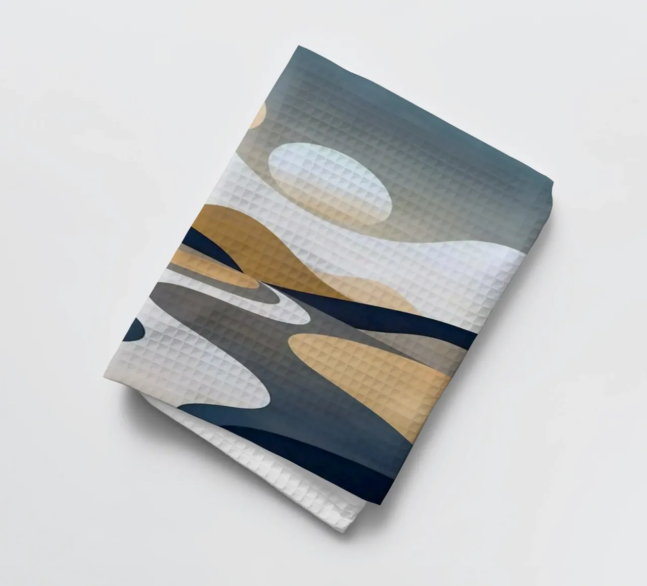 abstract curved shapes canovaccio da cucina da prindy