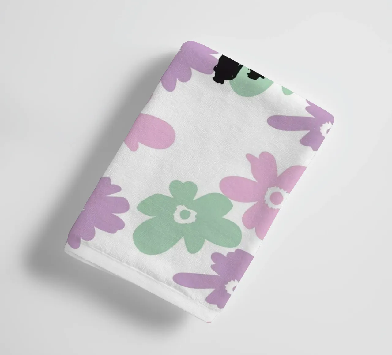 Per voi - Tipografia con fiori asciugamano da bagno da Brushmeetspaper