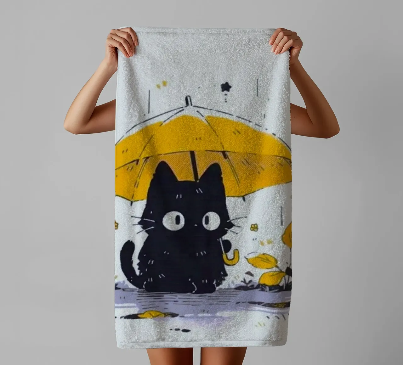 cat umbrella asciugamano da bagno da Histrol