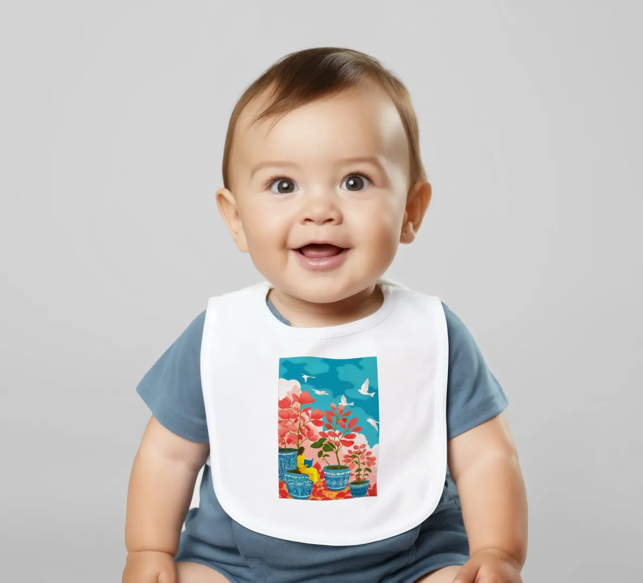 Cloud Garden bavaglino da Clara August