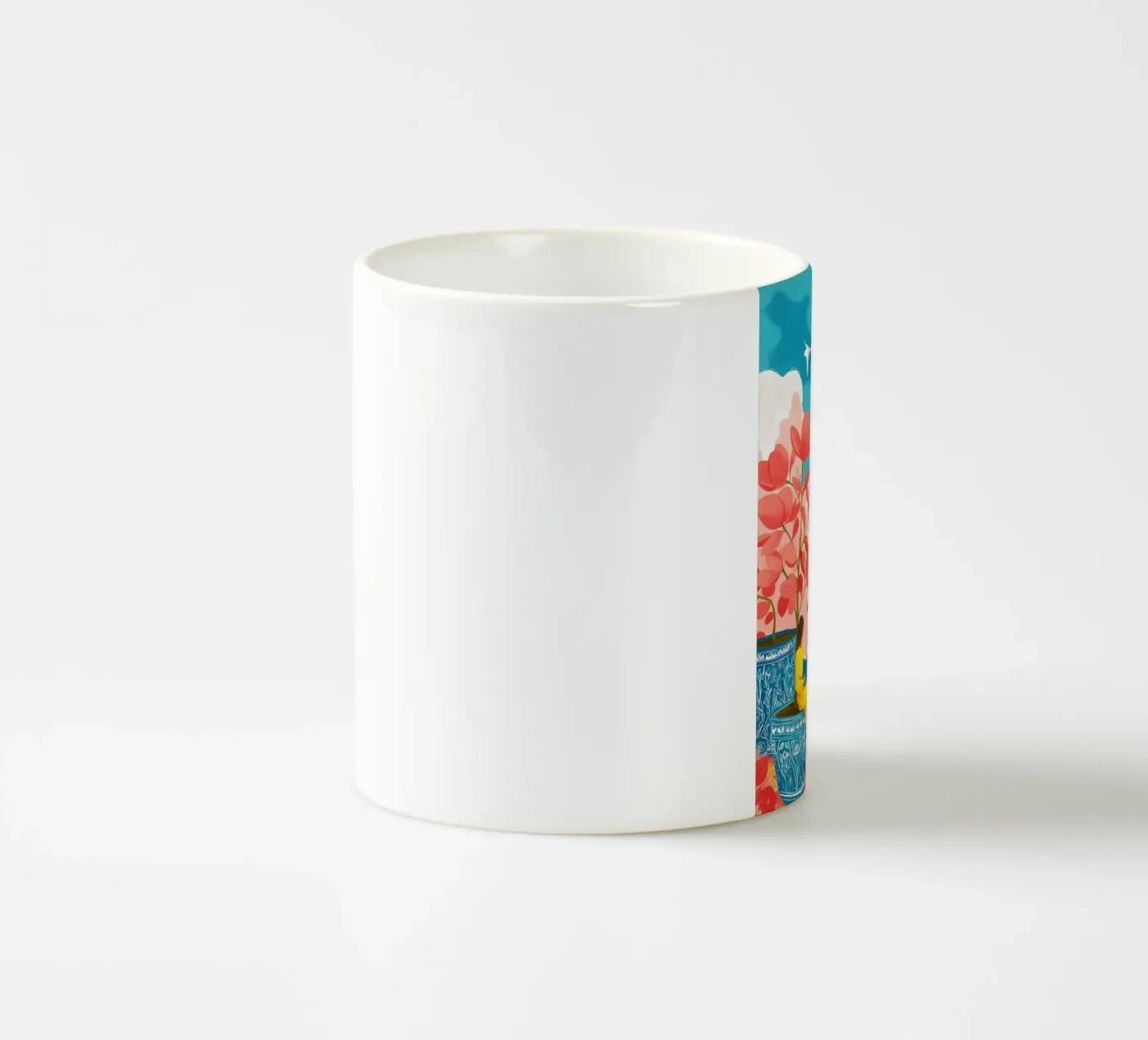 Cloud Garden ceramic mug by Clara August