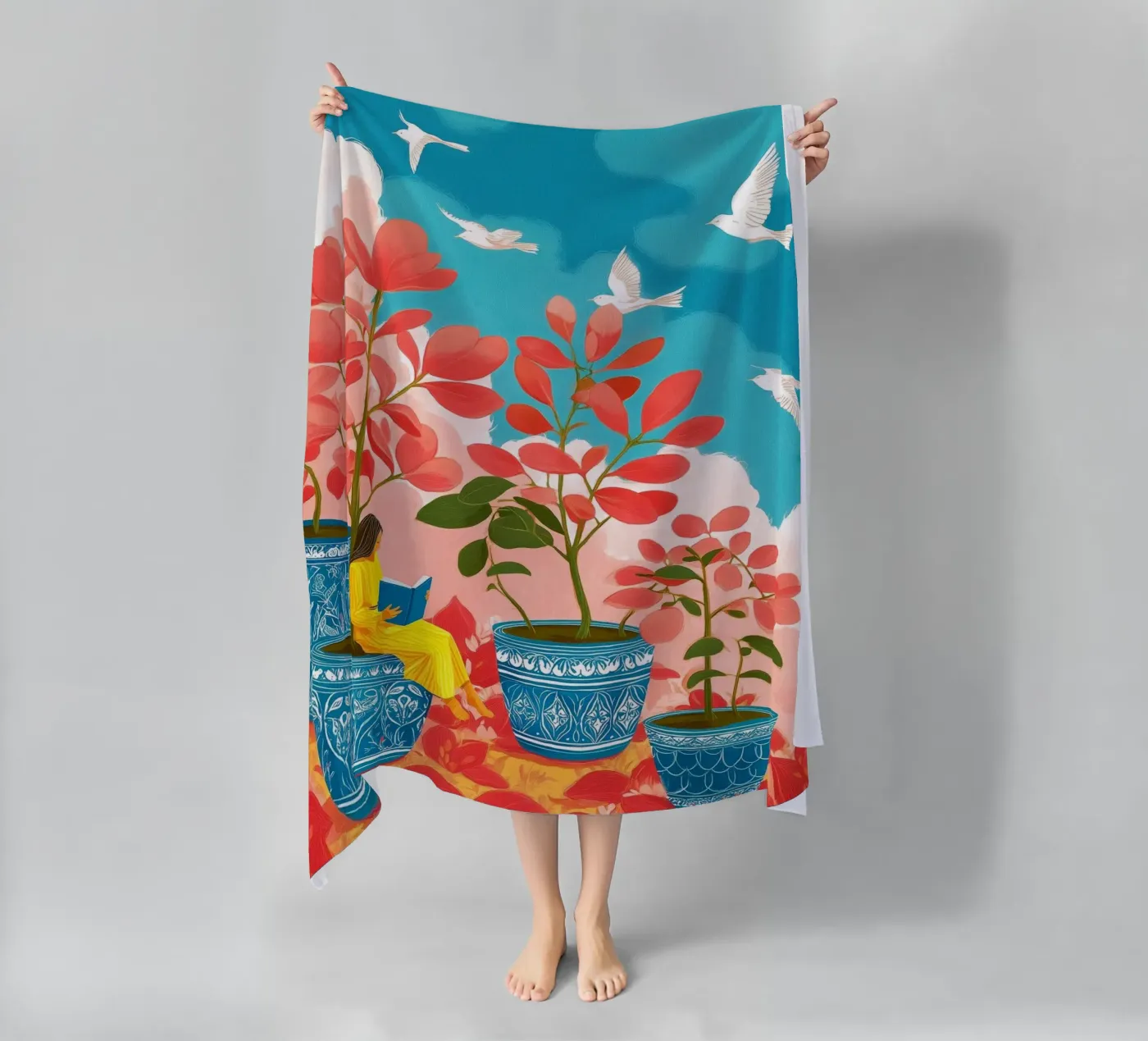 Cloud Garden telo mare da Clara August