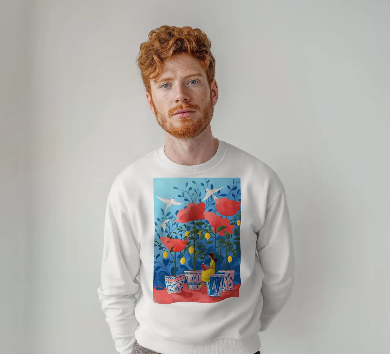 Lemon Bloom felpa da Clara August