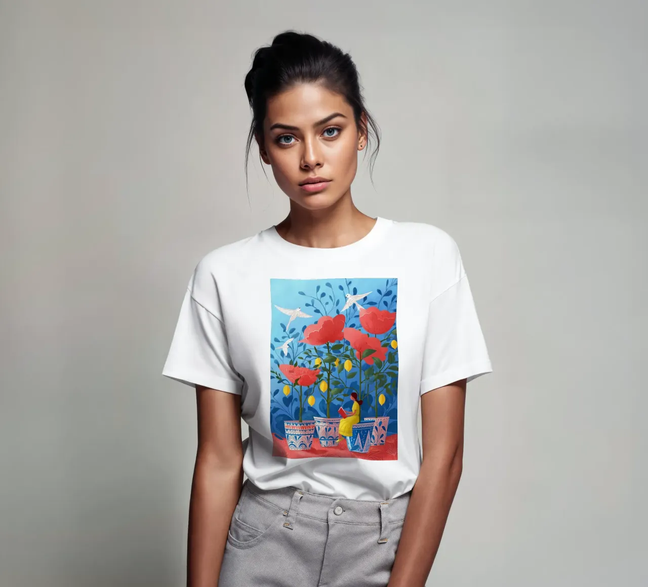 Lemon Bloom t-shirt da Clara August