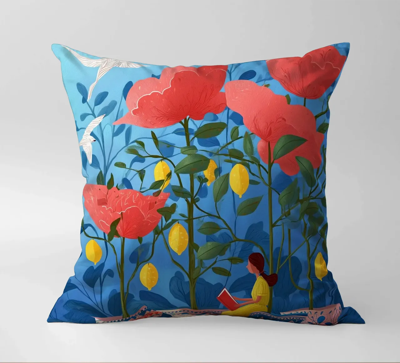 Lemon Bloom cuscino da Clara August
