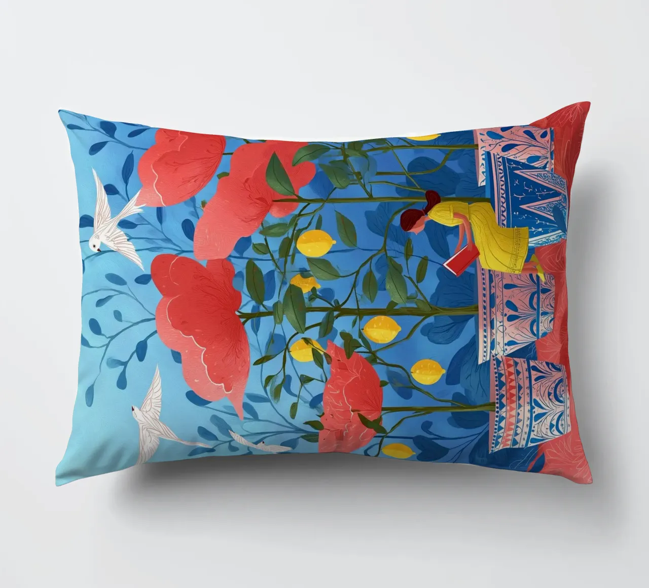 Lemon Bloom cuscino da Clara August