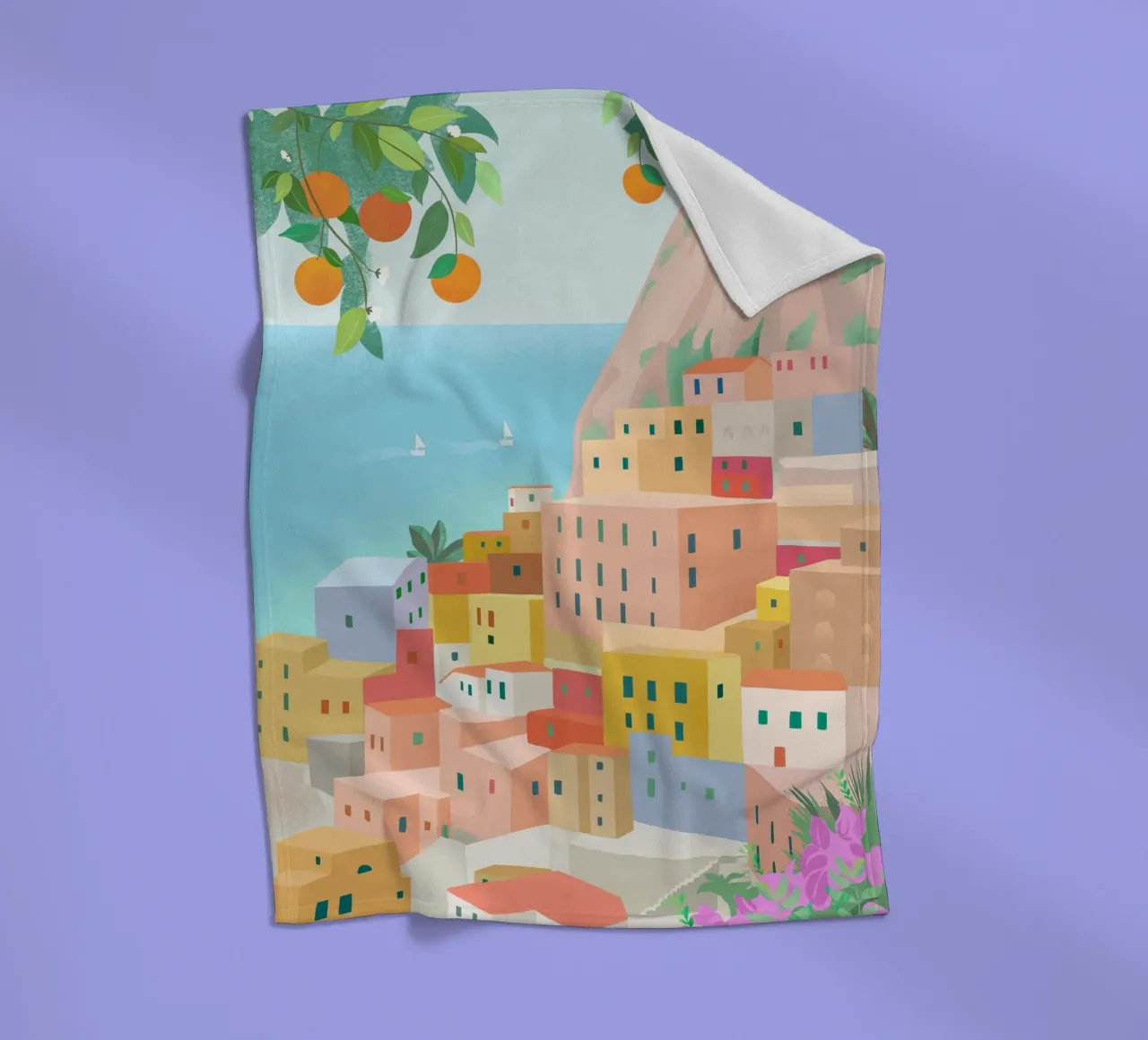 Amalfi coperta in pile da PetrArts
