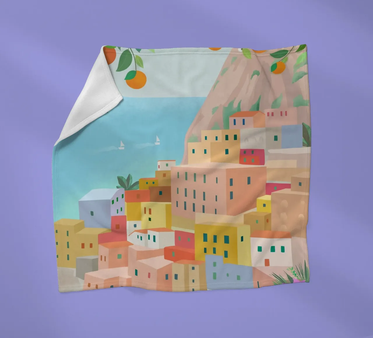 Amalfi coperta in pile da PetrArts
