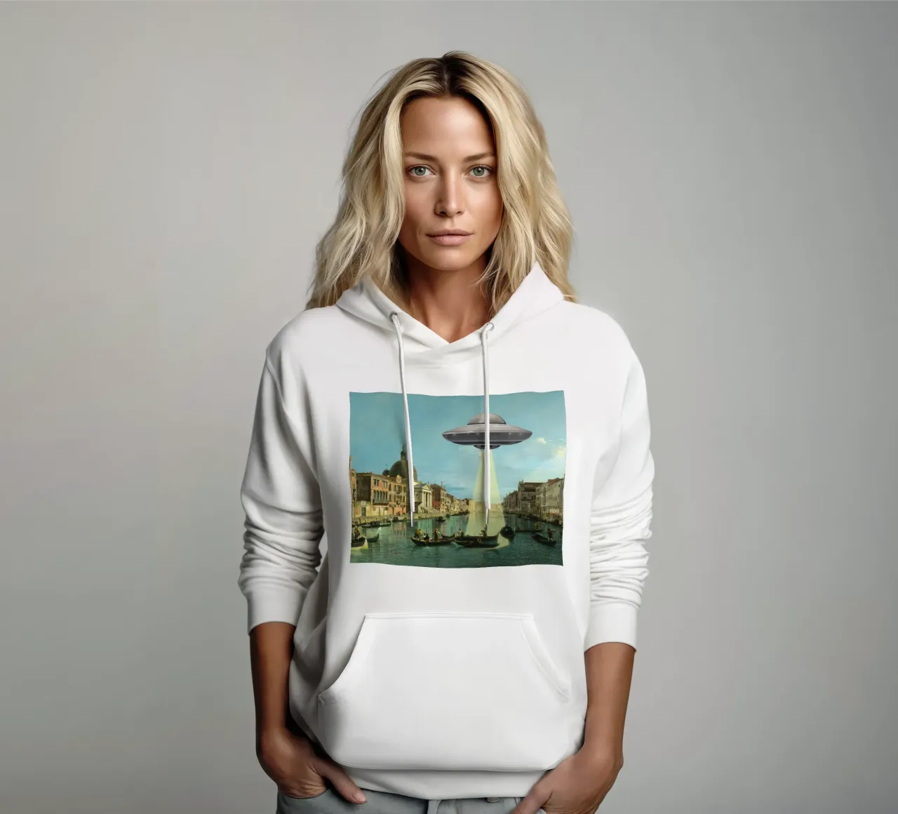 Once upon a time in Venice felpa con cappuccio da MsGonzalez