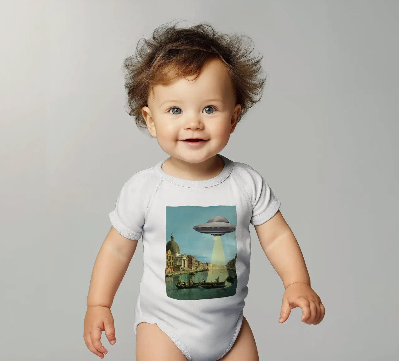 Once upon a time in Venice body neonato maniche corte da MsGonzalez