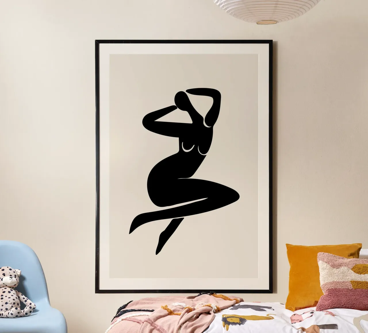 Simple Figures No 01 poster con telaio in plastica da treechild