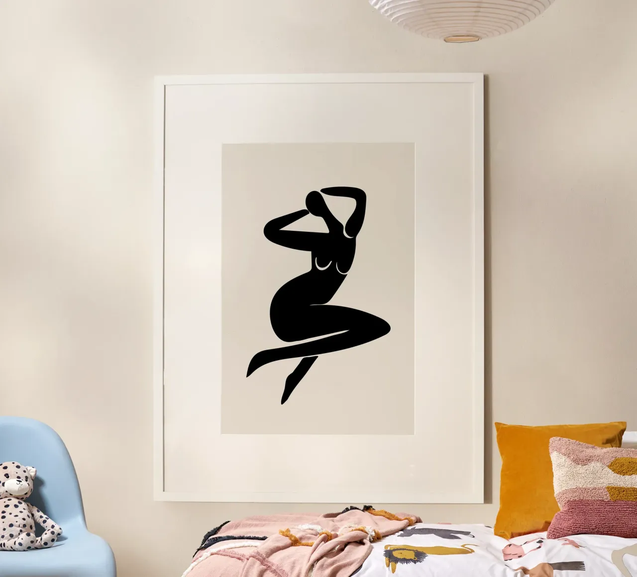 Simple Figures No 01 poster con telaio in plastica da treechild