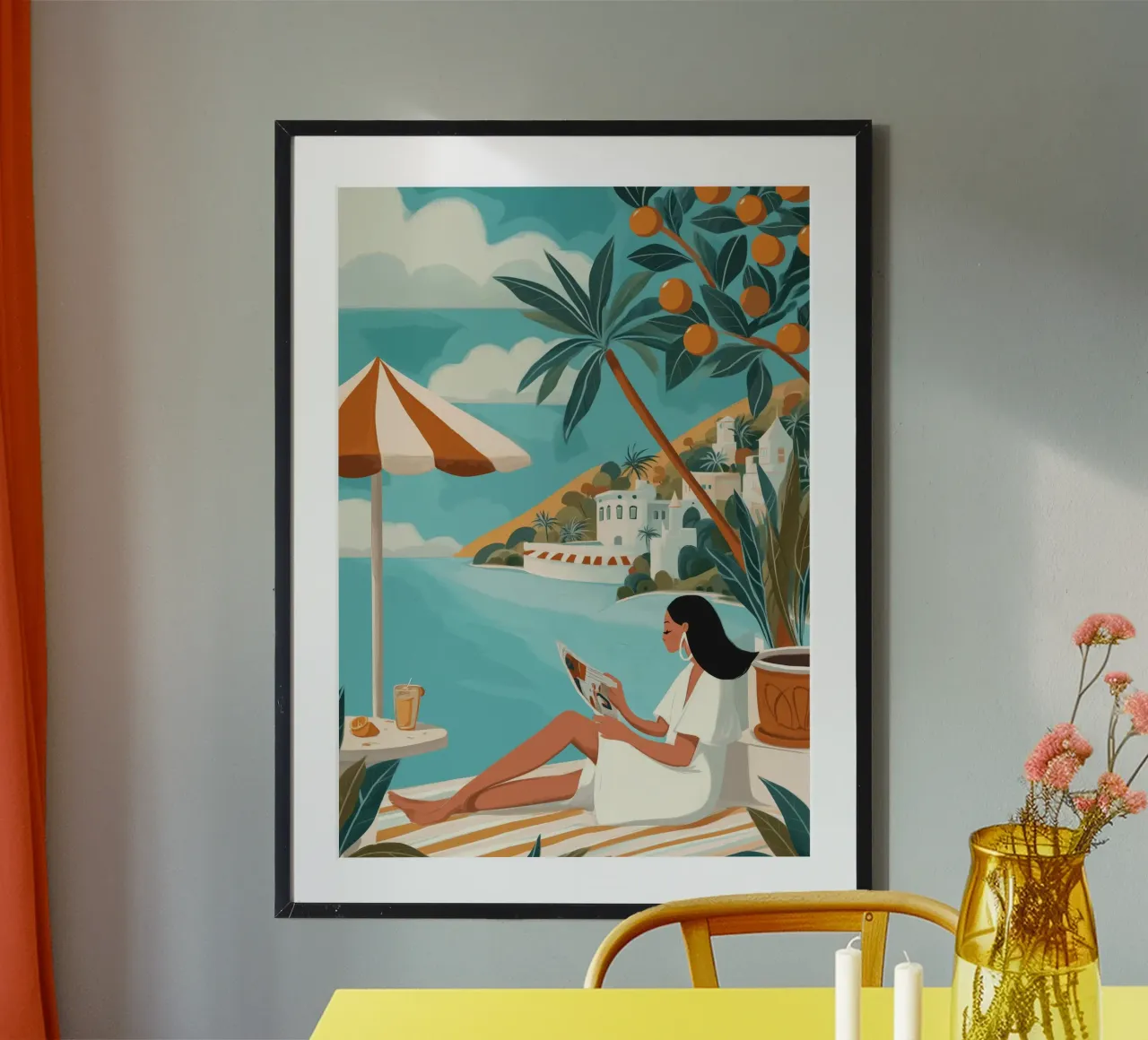 Mediterranean Citrus Coast I carta hahnemühle da Clara August