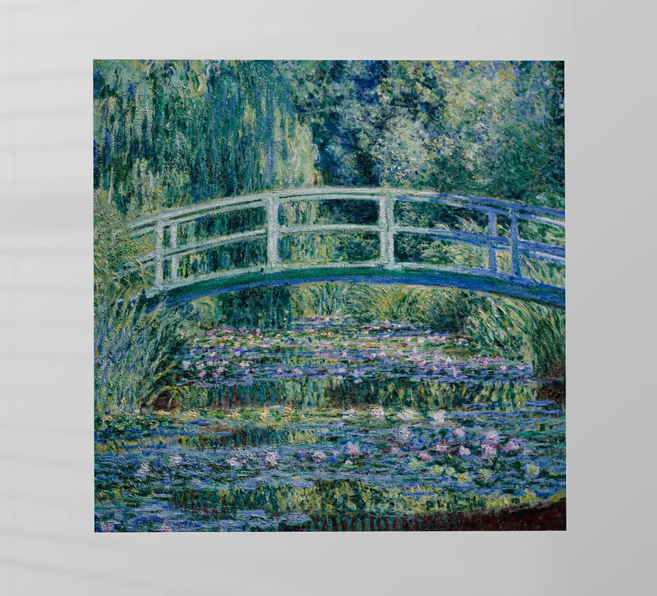Bridge Over A Pond Of Water lilies pellicola backlit da carolcrawofficialdesign