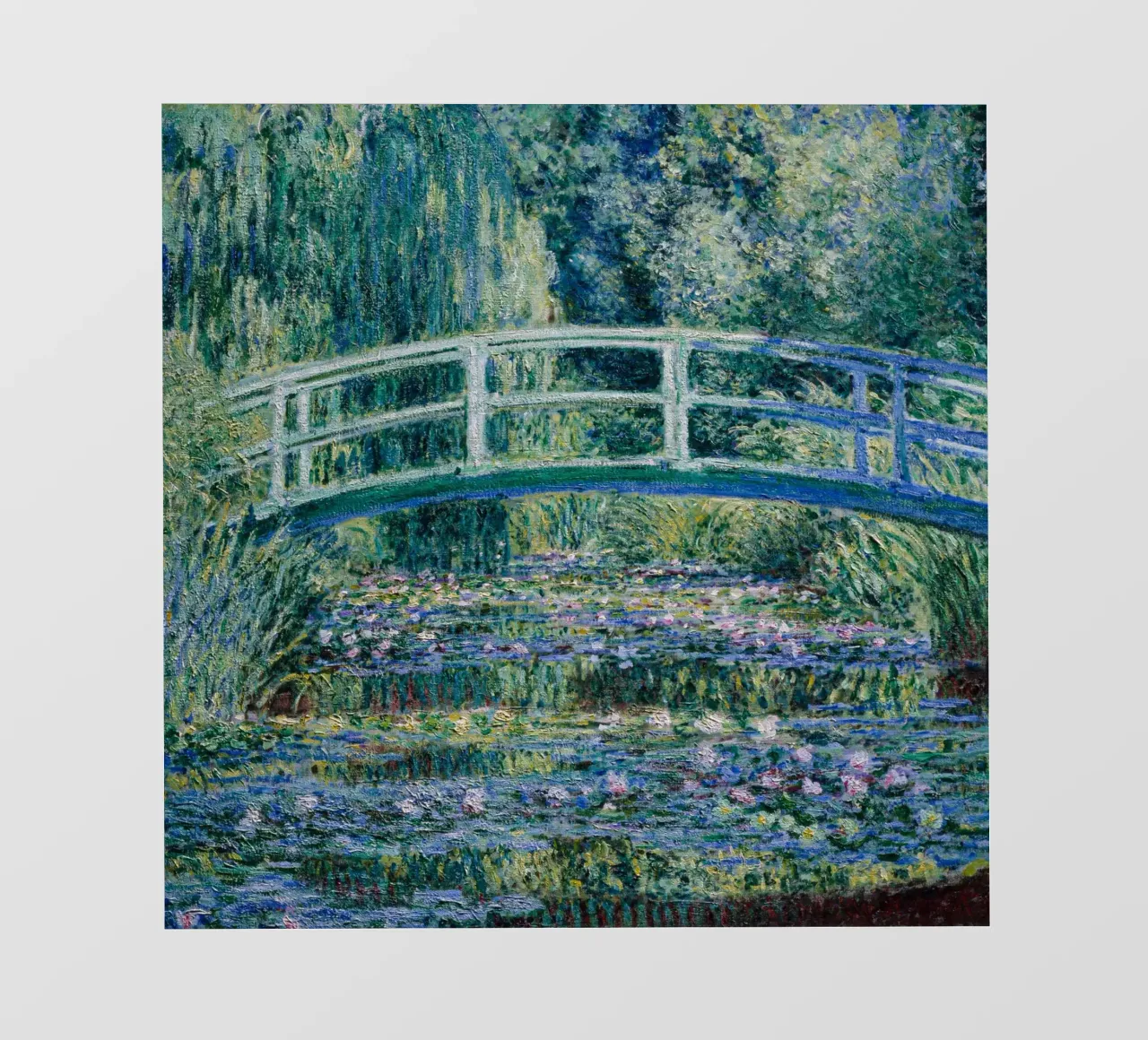 Bridge Over A Pond Of Water lilies pellicola backlit da carolcrawofficialdesign