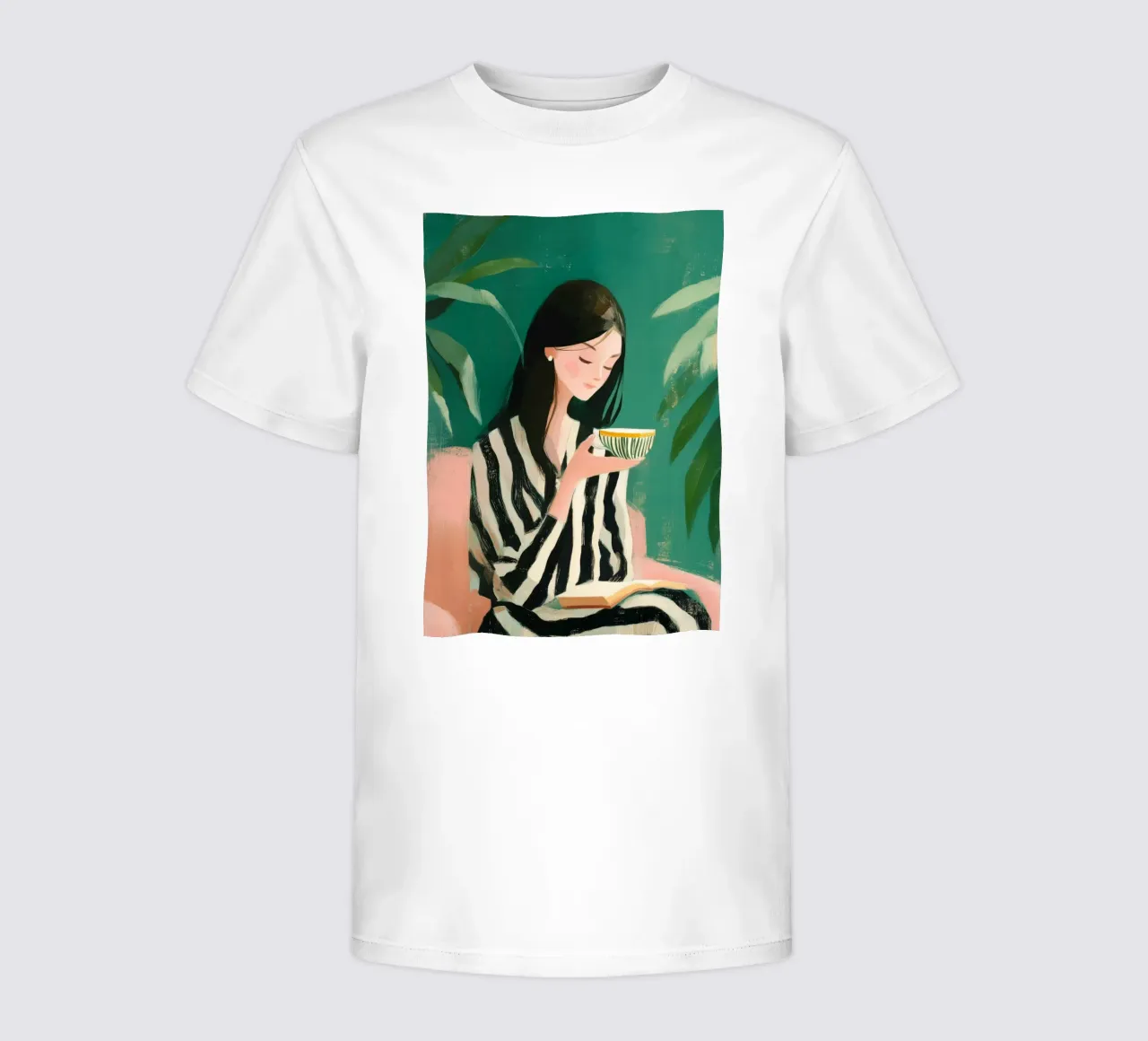 In Quiet Company of Leaves and Lines I kids t-shirt by Clara August