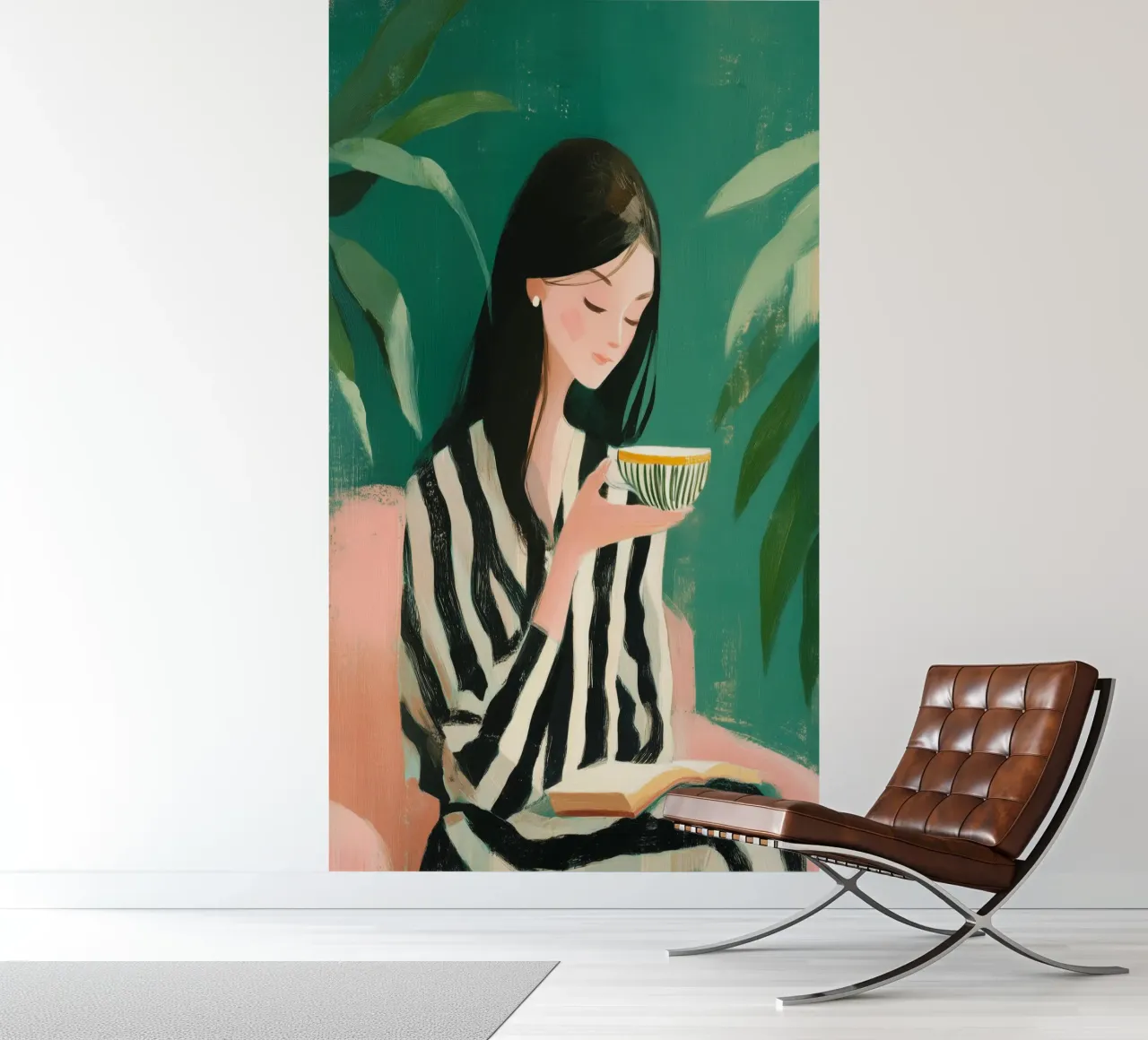 In Quiet Company of Leaves and Lines I photo wallpaper by Clara August