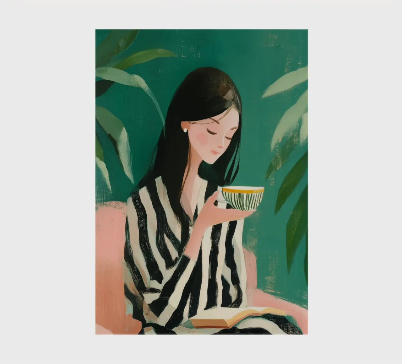 In Quiet Company of Leaves and Lines I notebook by Clara August