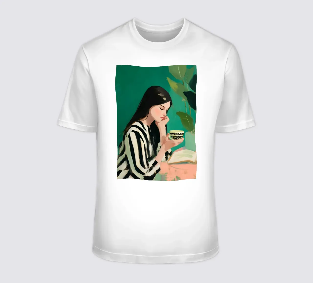 In Quiet Company of Leaves and Lines II t-shirt da Clara August