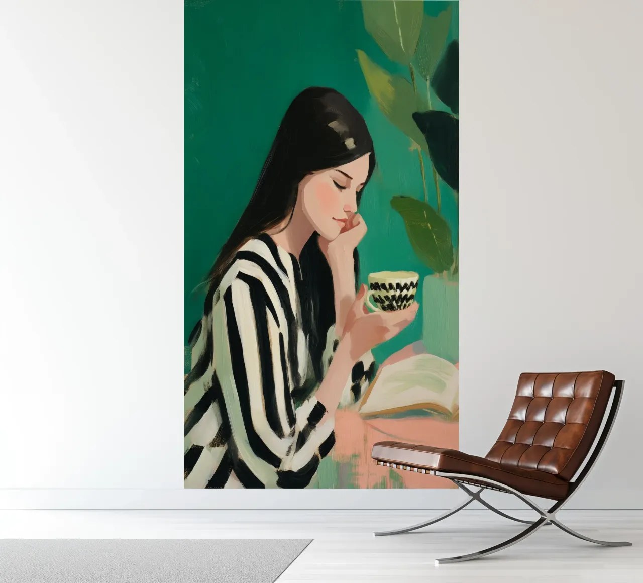 In Quiet Company of Leaves and Lines II photo wallpaper by Clara August