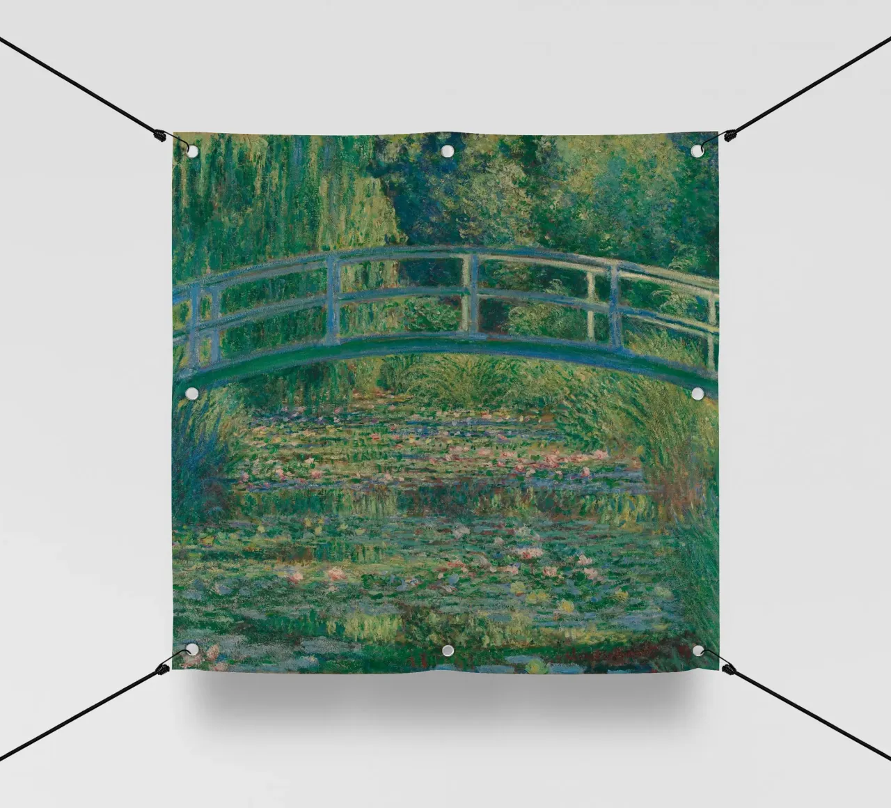 Bridge And Water Lilies telo in pvc da carolcrawofficialdesign