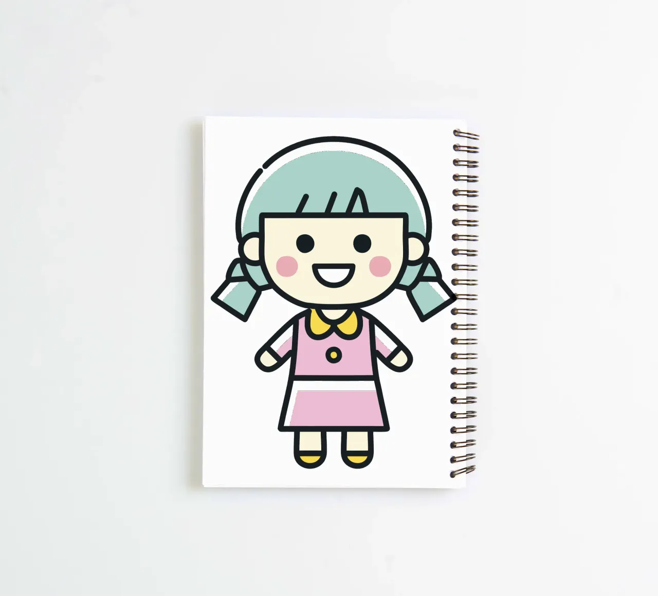 Doll 1 spiral notebook by Rezh creations