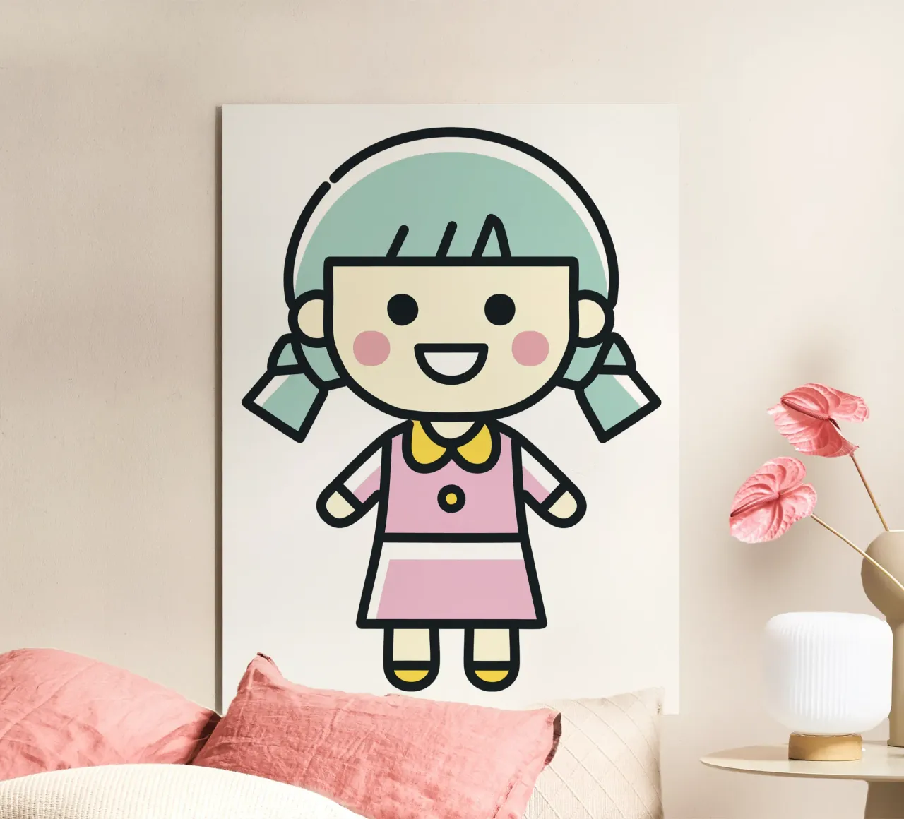Bambola 1 alluminio dibond da Rezh creations