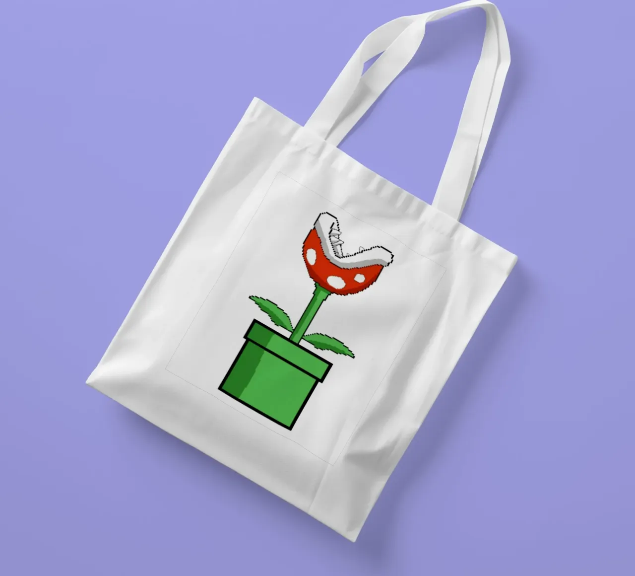Pianta Piranha Pixel borsa in juta da Pixel Addict