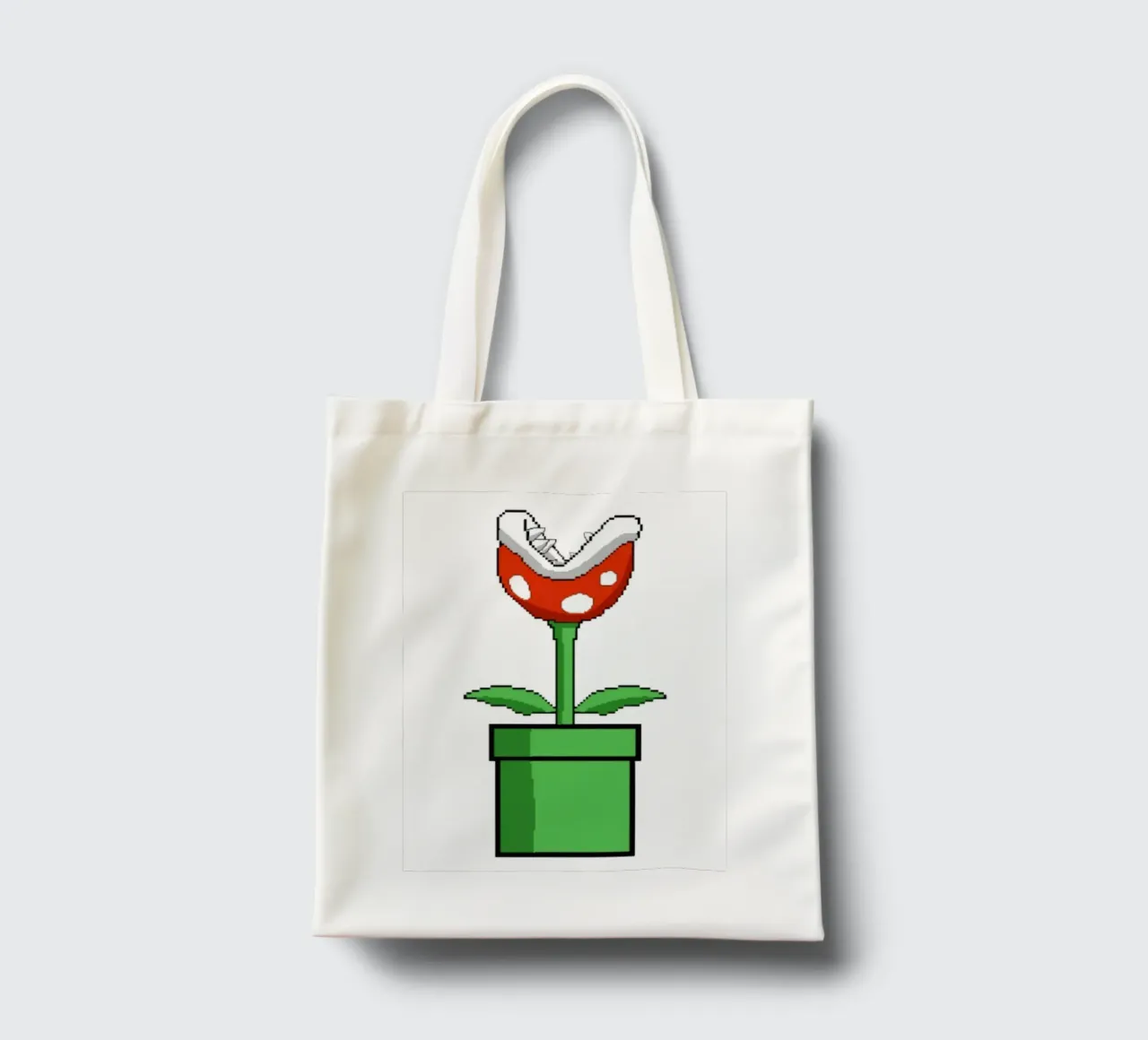 Pianta Piranha Pixel borsa in juta da Pixel Addict