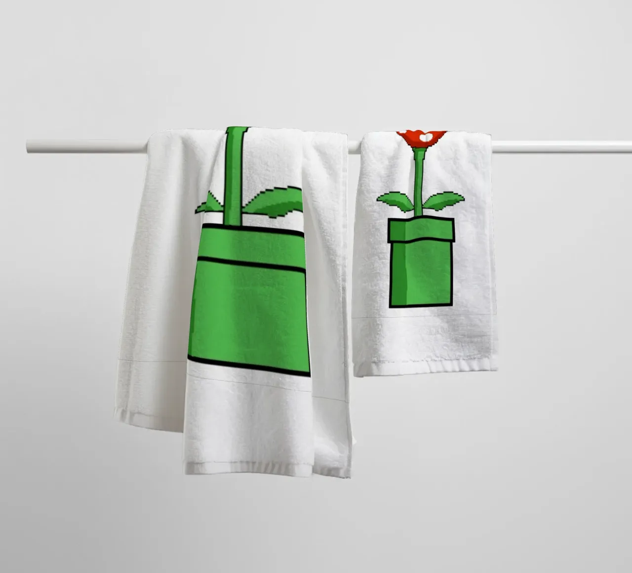 Pianta Piranha Pixel asciugamano da bagno da Pixel Addict
