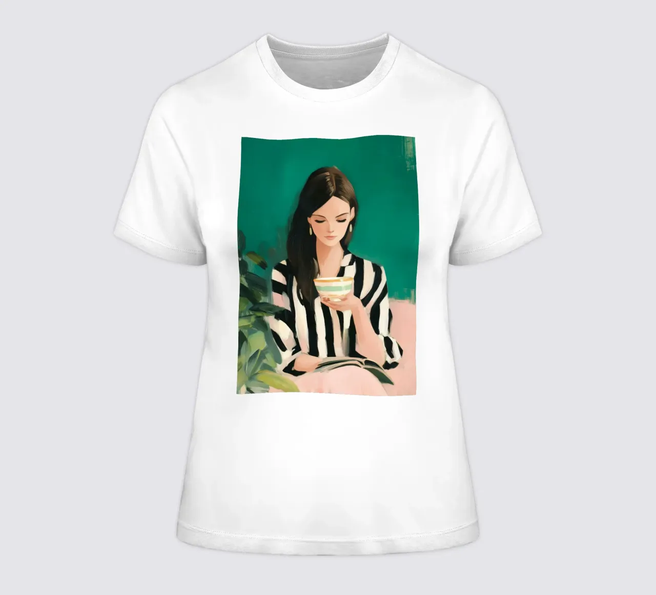 Soft Edges of a Still Morning t-shirt da donna da Clara August