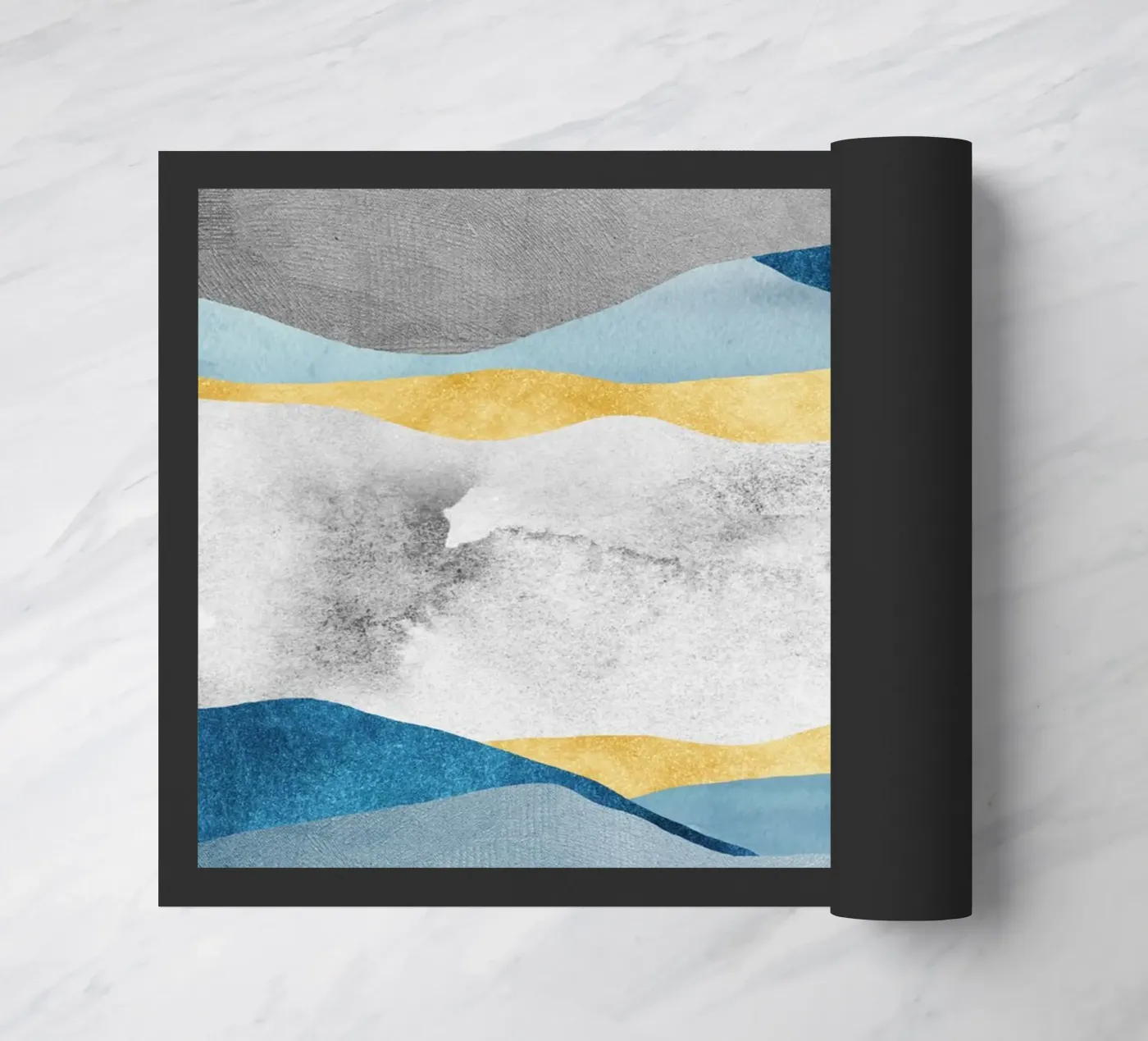 abstract waves deurmat van vintageshop