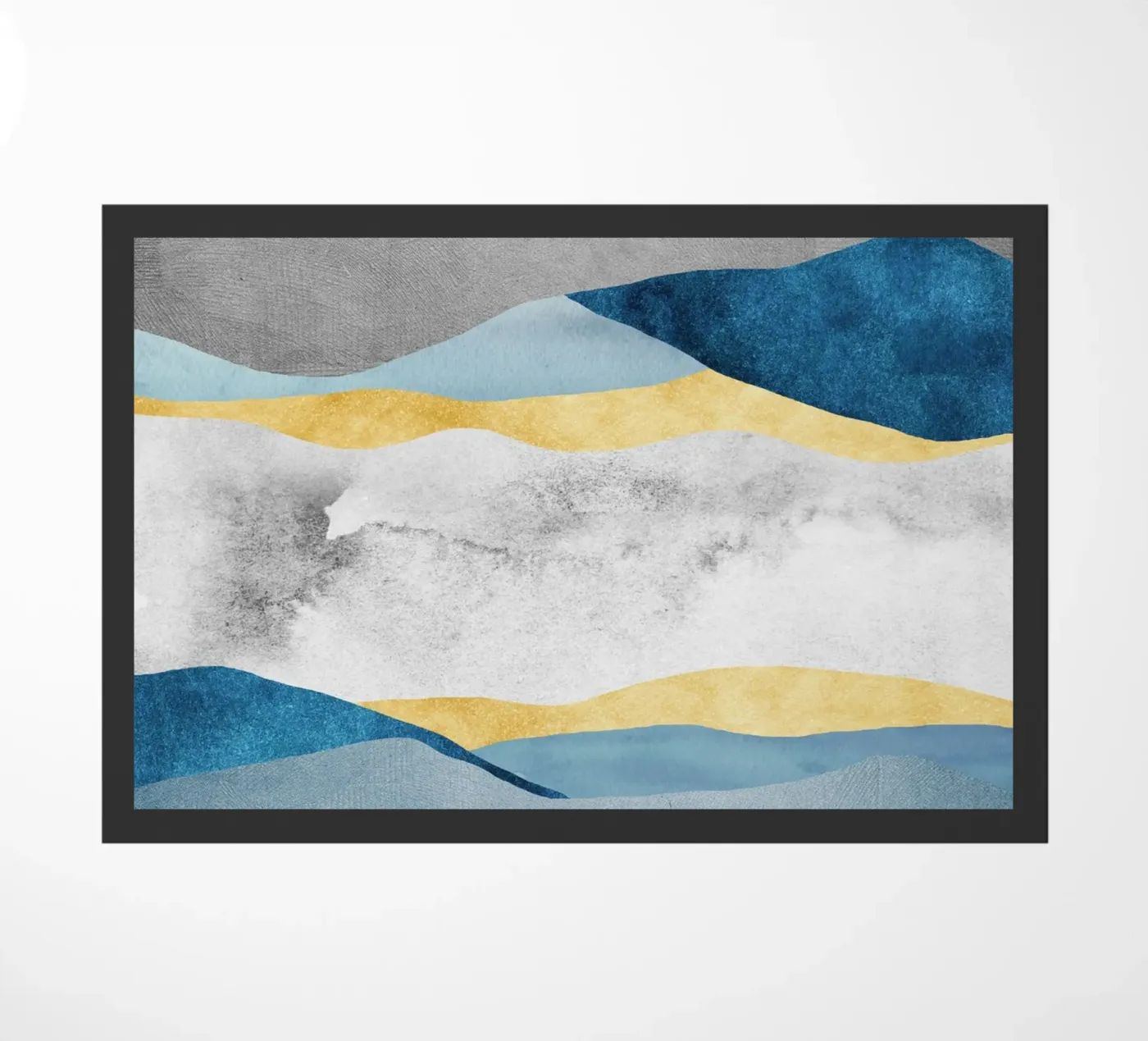 abstract waves deurmat van vintageshop