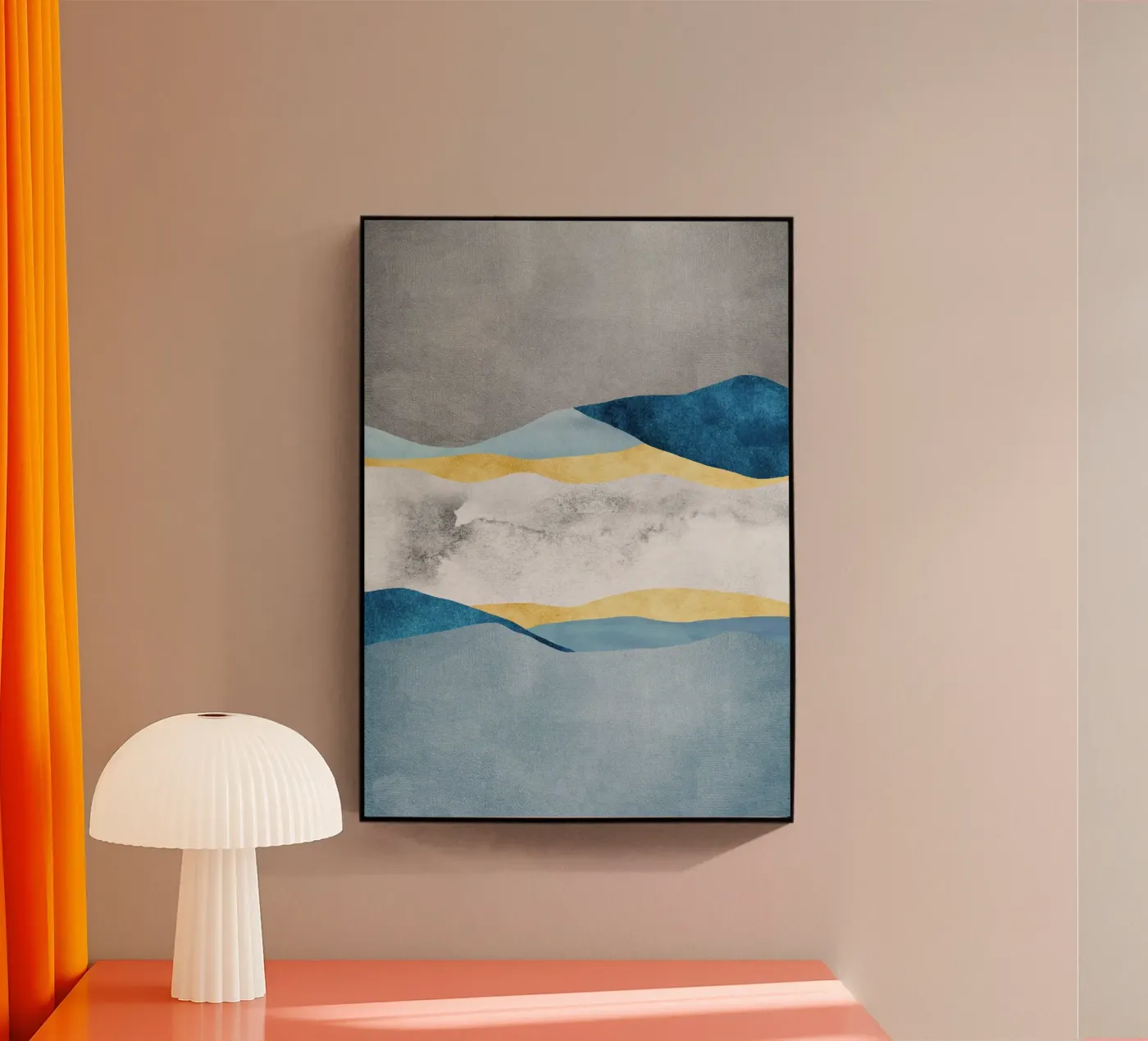 abstract waves plexiglas de vintageshop