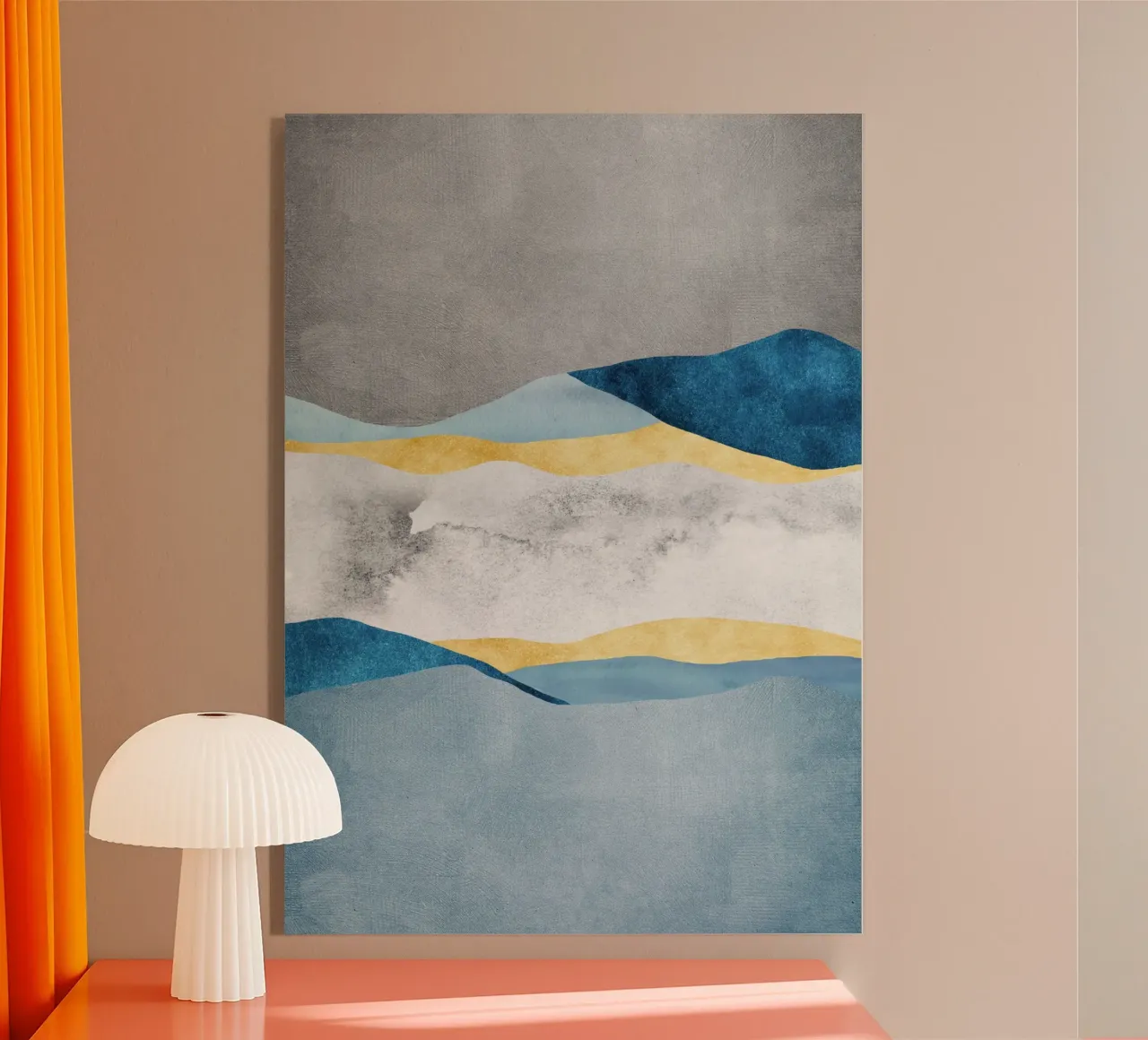 abstract waves plexiglass da vintageshop