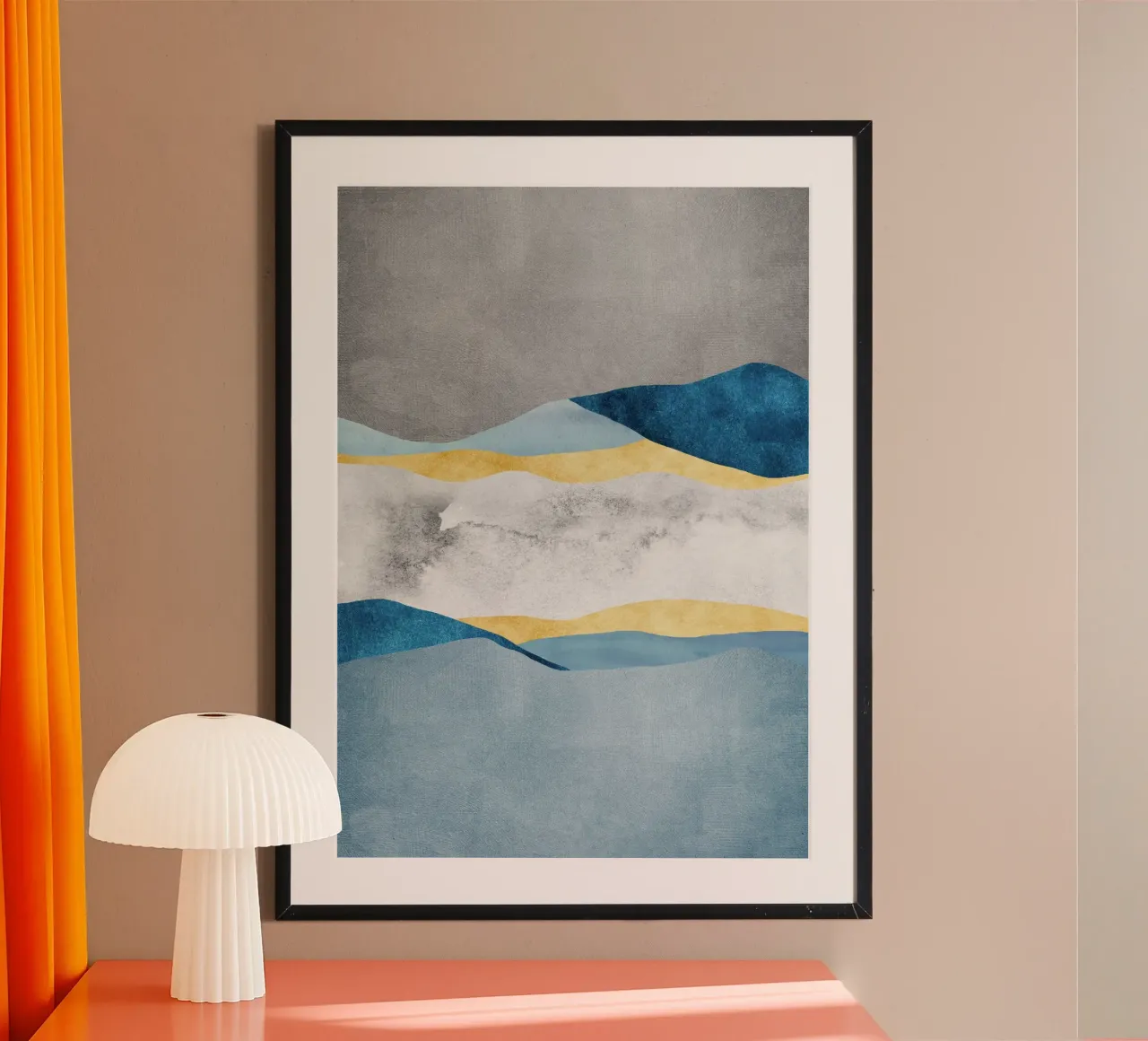 abstract waves poster da vintageshop