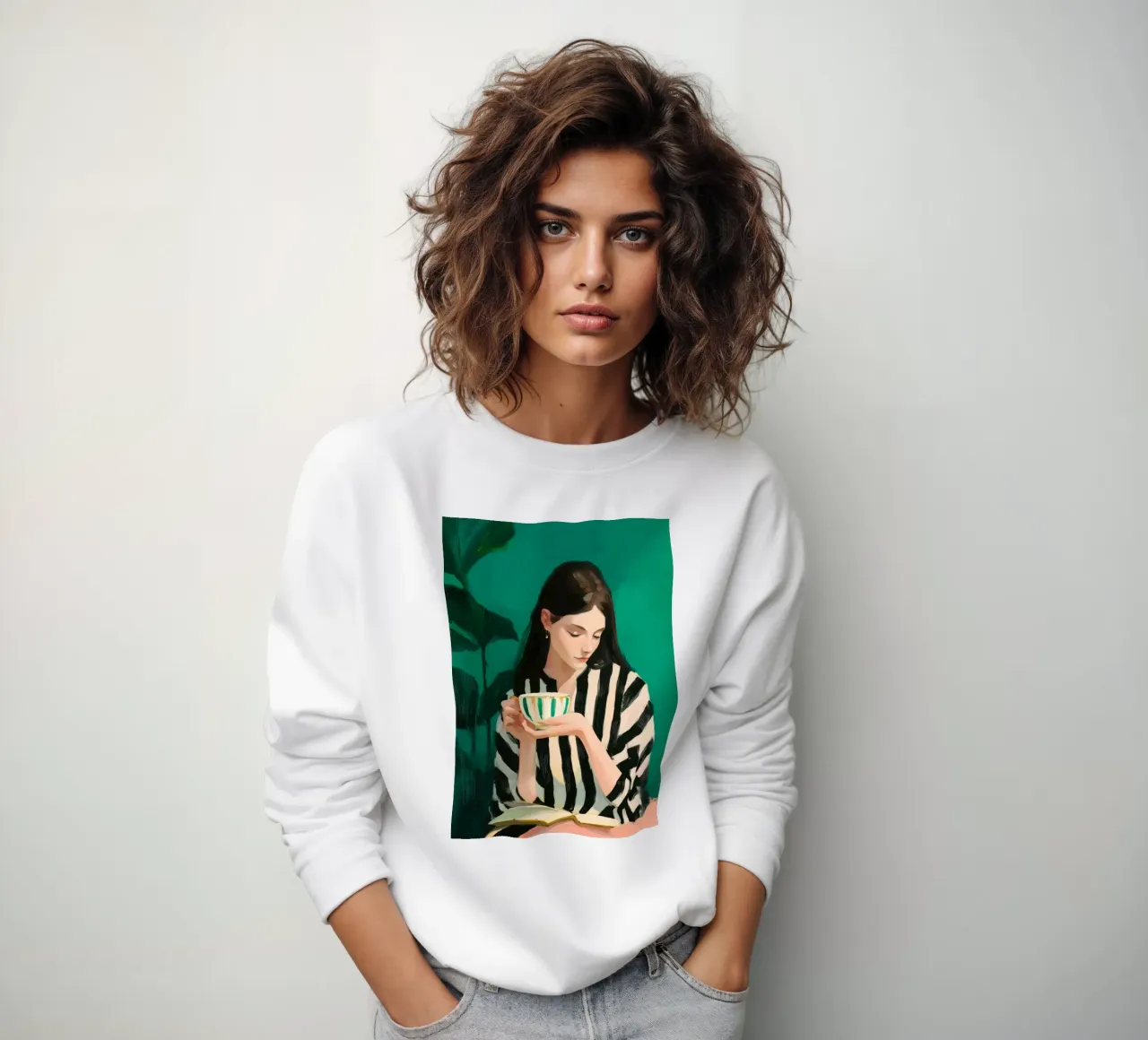 Tea, Leaf & Line felpa da Clara August