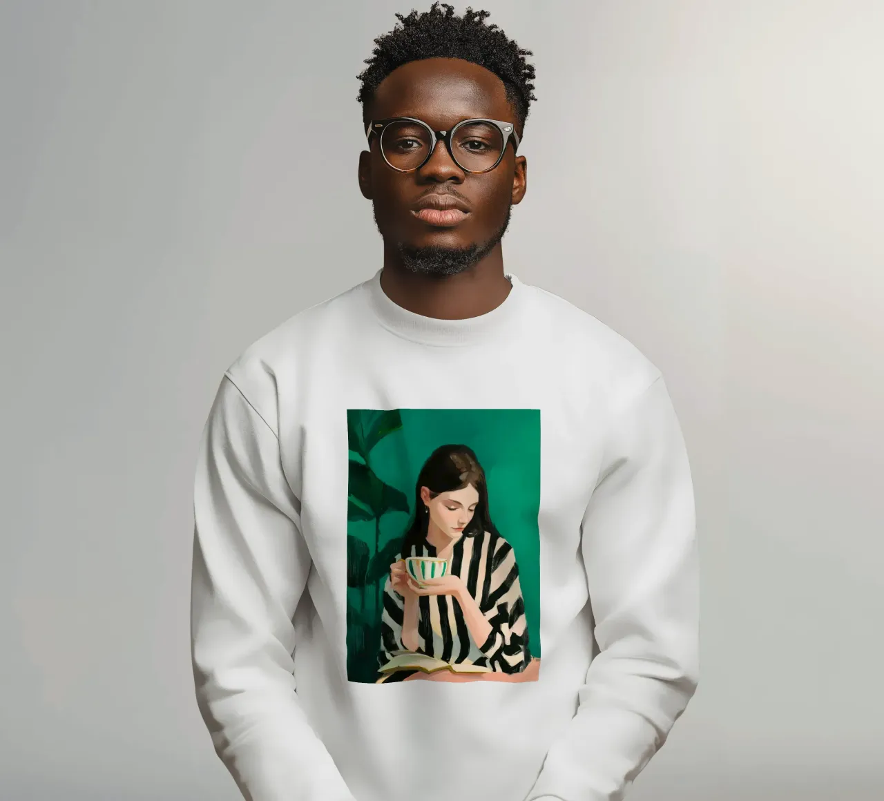 Tea, Leaf & Line felpa da Clara August