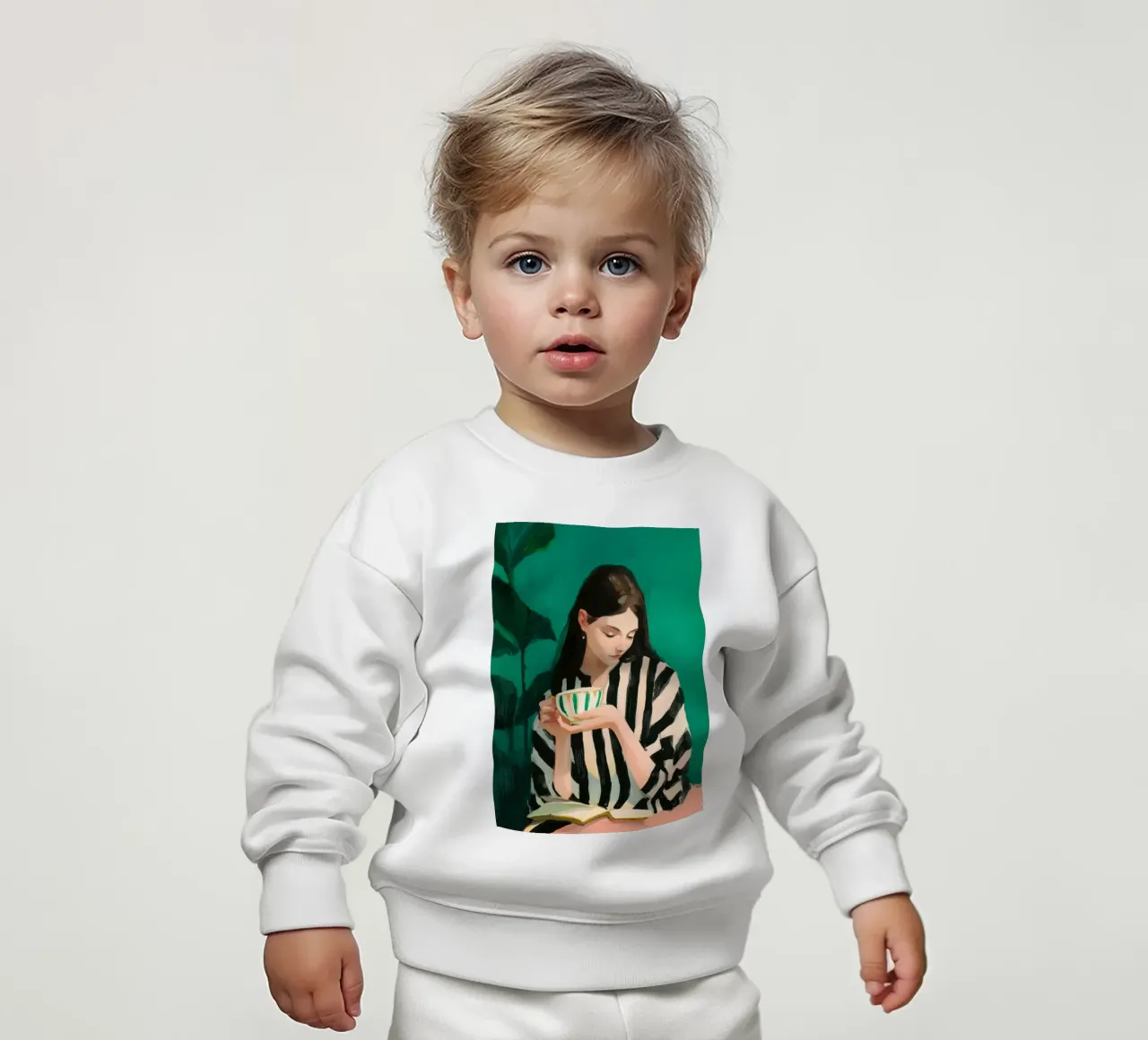 Tea, Leaf & Line felpa neonato da Clara August