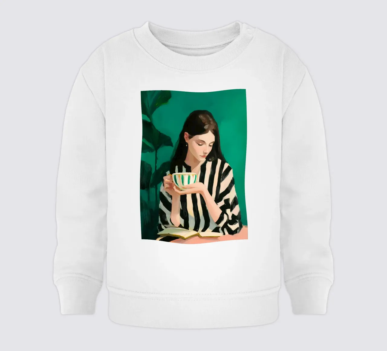 Tea, Leaf & Line felpa neonato da Clara August