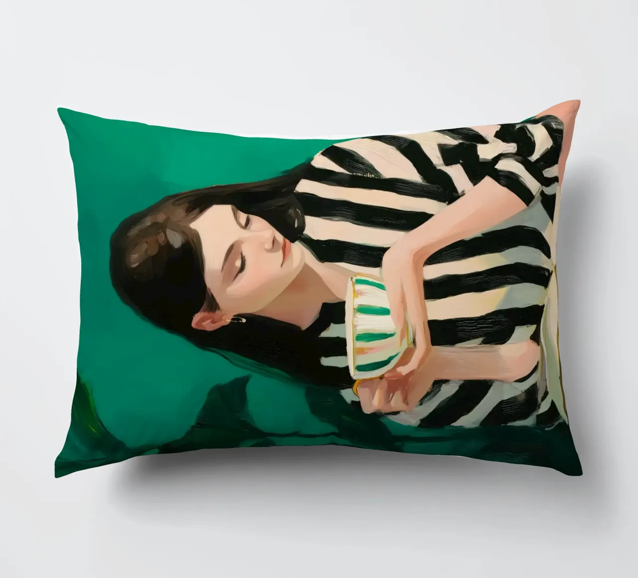 Tea, Leaf & Line cuscino da Clara August