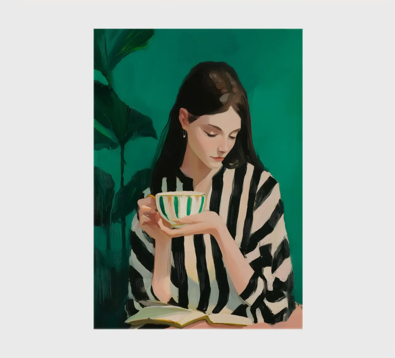 Tea, Leaf & Line notebook by Clara August