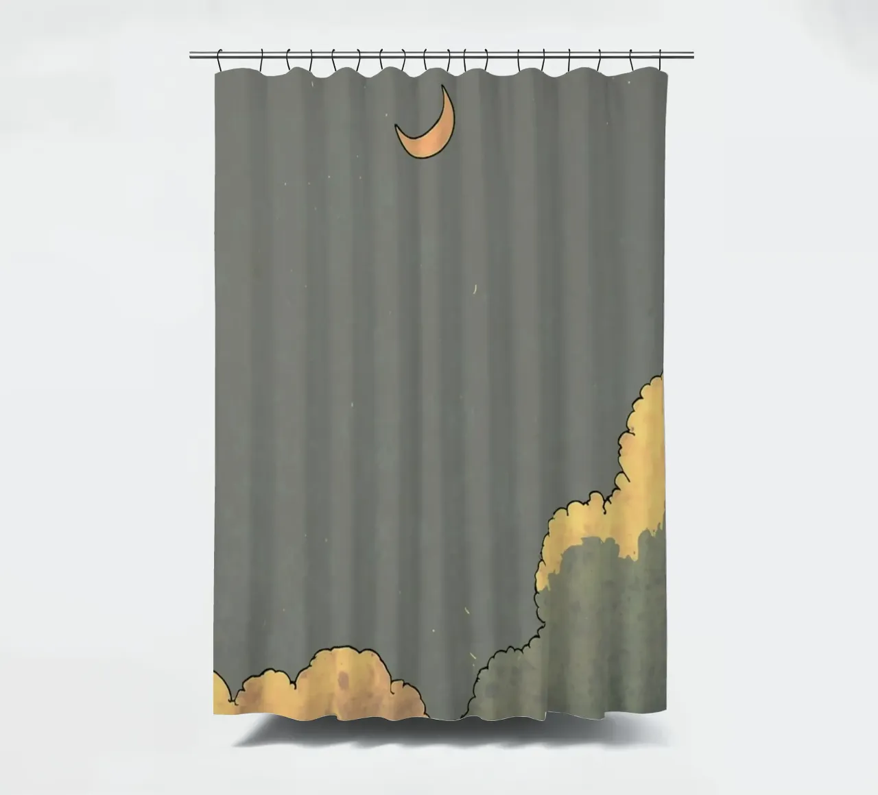 dusky sky serene tenda da doccia da twillight