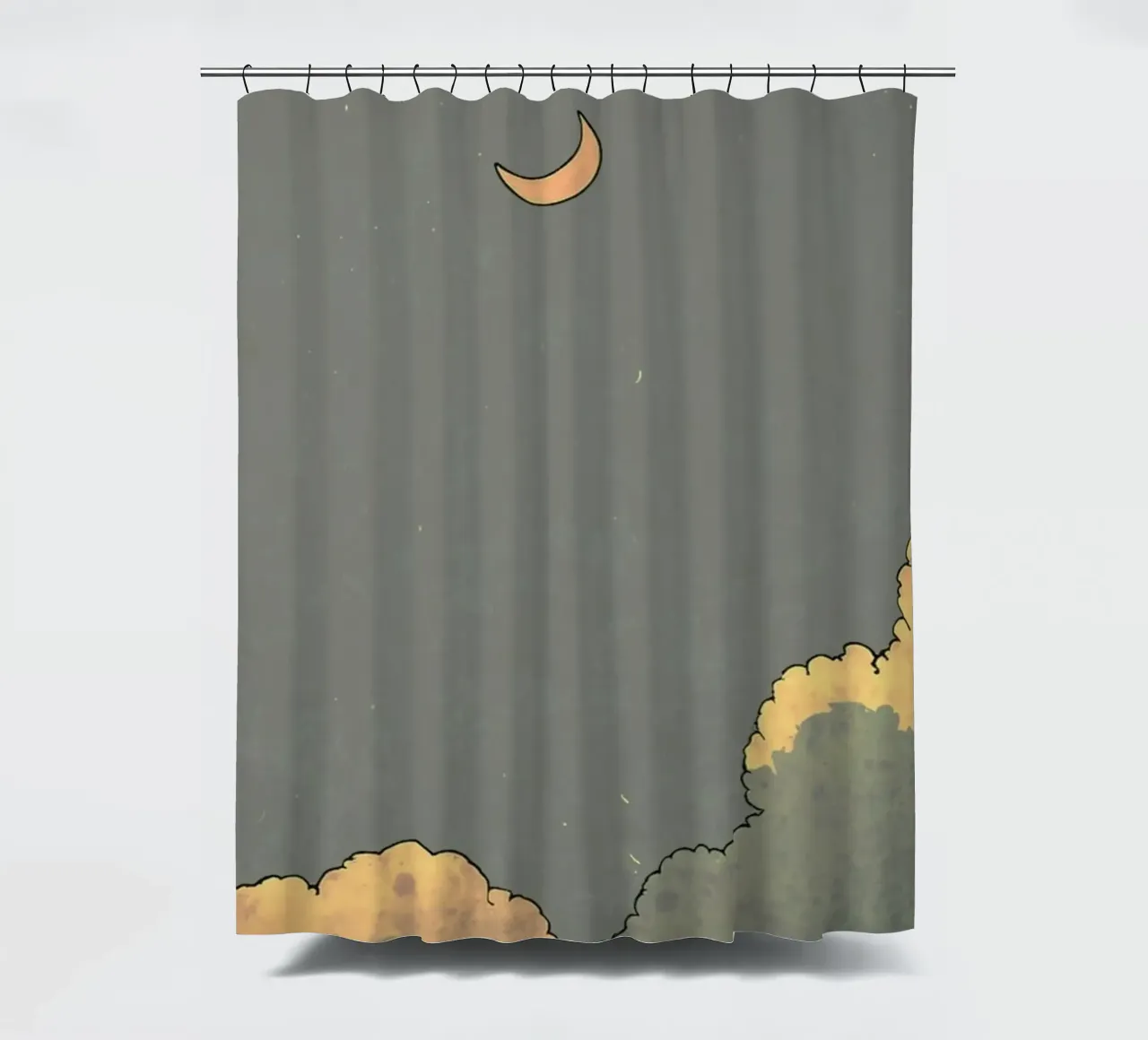 dusky sky serene tenda da doccia da twillight