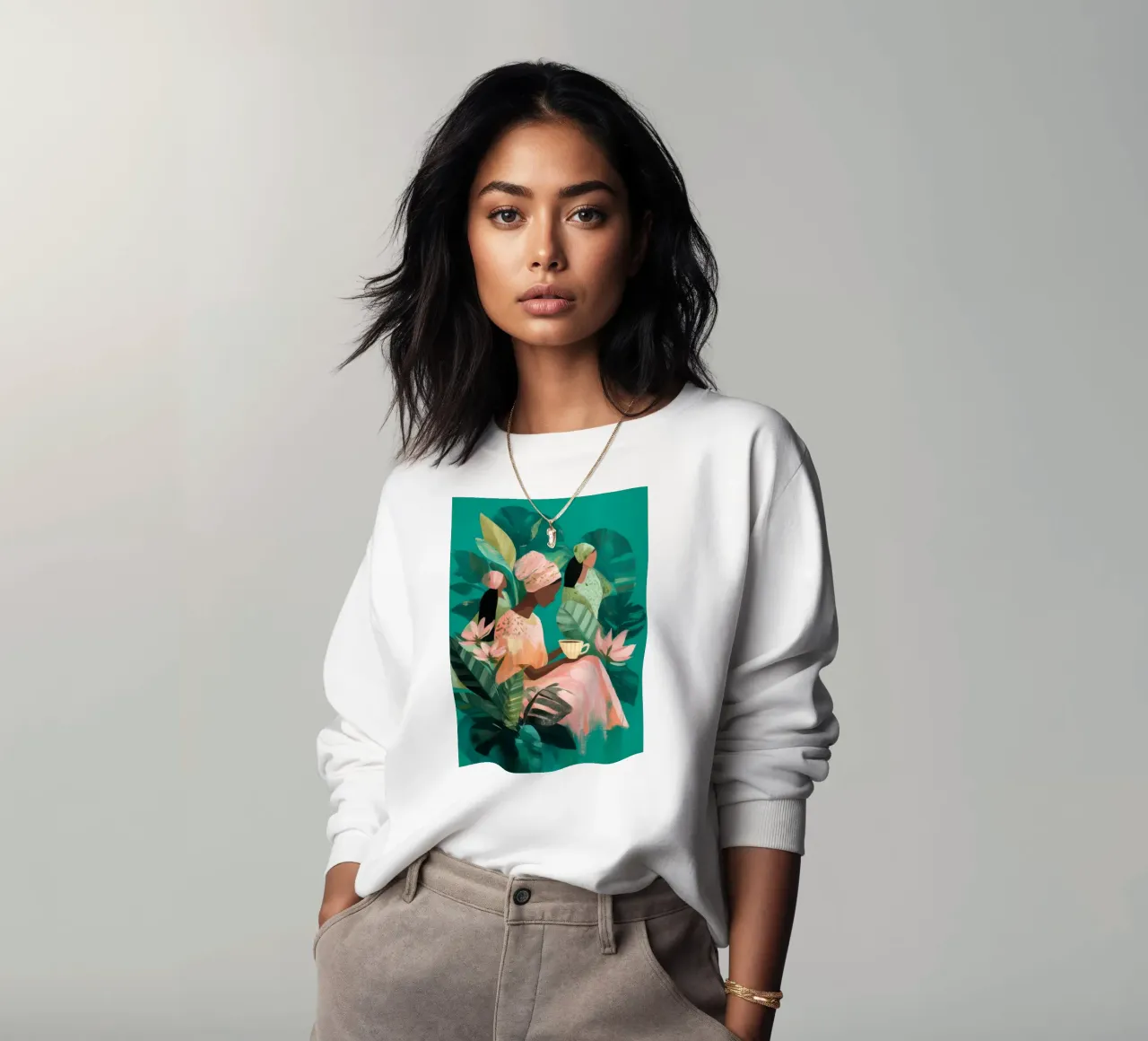 Rooted in Stillness felpa da Clara August